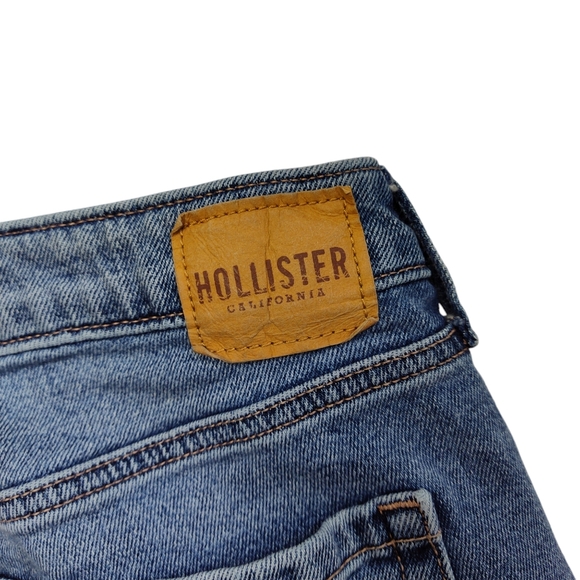 Hollister Curvy High Rise Mom Jeans Cropped Stretch Medium Wash 28x26 Measured - Picture 5 of 12